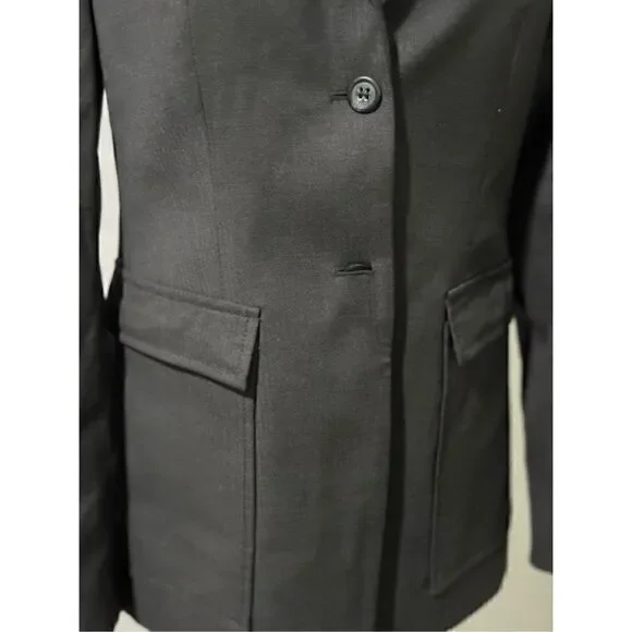 J.crew dark gray blazer jacket 96% wool beautiful blazer 2 - Picture 2 of 6